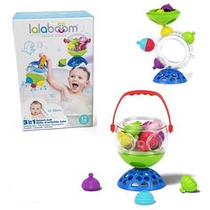 Игрушка развивающая Lalaboom Ведерко для купания, 12 предметов