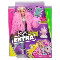 Кукла Mattel Barbie Экстра в розовой куртке