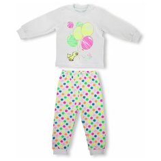 Пижама LEO размер 116, белый/мультиколор Лео