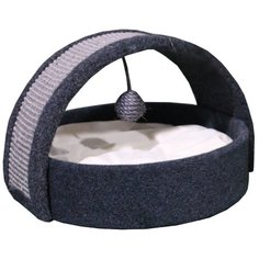 Когтеточка-лежак 40х42х30 см, графит Pet Choice