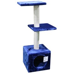 Когтеточка-комплекс 30х30х88 см, темно-синий Pet Choice