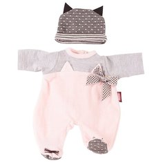 Gotz Комплект одежды Cosy Cat для кукол 30-33 см 3402837 розовый/серый