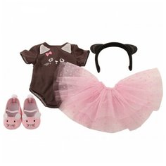 Gotz Комплект одежды Little Kitten для кукол 45-50 см 3402600 розовый/коричневый