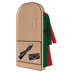 Чехол-портплед для одежды до 7 вешалок, 120*60*10 (шубы, платья, костюмы) Homsu