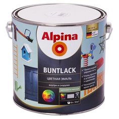 Эмаль алкидная Alpina Buntlack SM шелковисто-матовая База 1, 0,713 л