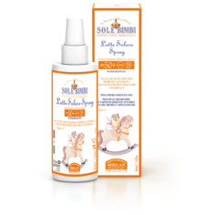 Детское молочко-спрей молочко для защиты от солнца c очень высоким фактором защиты, 100мл Sole Bimbi Helan