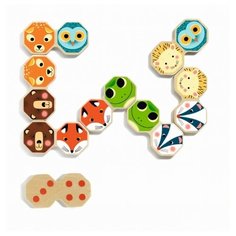 Настольная игра домино Мордочки 2 в 1 Djeco