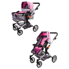 Коляска для кукол до 45см, Трансформер 2в1, с корзиной Melobo / Melogo