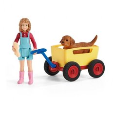 Игровой набор Schleich Повозка для щенков 42543