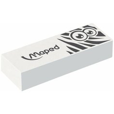 Ластик Maped большой "Pulse Technic", 61*21*12 мм, белый, прямоугольный, синтетический каучук (116050)