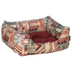 Лежак для животных Этника PRIDE 70х60х23см бордовый