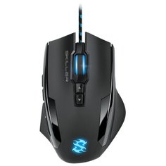 Мышь игровая Sharkoon Skiller SGM1 (12 кнопок, 10800 dpi, USB, синяя подсветка)