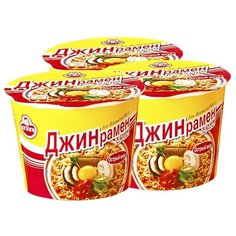 Лапша быстрого приготовления Джин Рамён острая Ottogi, чашка 110 г х 3 шт