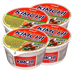 Лапша быстрого приготовления Kimchi Ramen со вкусом кимчи Samyang, чашка 86 г х 4 шт