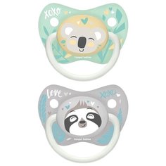 Пустышка силиконовая анатомическая Canpol Babies Exotic Animals 0-6 м, серый