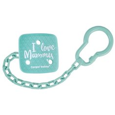 Держатель пустышки Canpol Babies I Love Mummy 2/434 0 м, голубой
