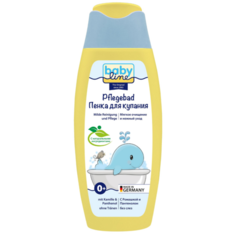 Пенка для купания baby line с ромашкой и пантенолом; новая мягкая формула; объем 250 мл.