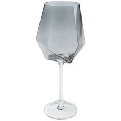 KARE Design Бокал для вина Diamond, коллекция "Бриллиант" 11*27*11, Стекло, Серый