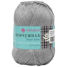 Пряжа для вязания Пехорка Жемчужная 100гр. 425м. (50% хлопок, 50% вискоза) (59-Мышонок) 5 мотков