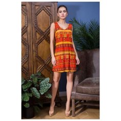 Mia&Mia Легкая сорочка Adelin с принтом в африканском стиле, оранжевый, L