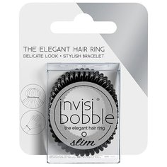 Резинка Invisibobble Slim (упаковка с подвесом) 3 шт. true black