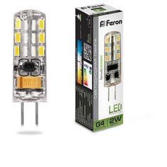 Лампа светодиодная Feron LB-420 12V G4 2W 4000K (упаковка 10 шт)
