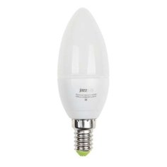 Лампа светодиодная PLED-ECO-C37 5Вт свеча 4000К бел. E27 400лм 230В JazzWay 2855329A (упаковка 10 шт)