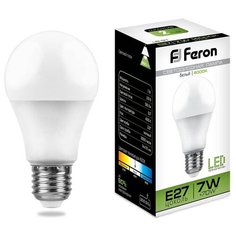 Лампа светодиодная Feron LB-91 Шар E27 7W 4000K (упаковка 10 шт)