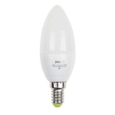 Лампа светодиодная PLED-ECO-C37 5Вт свеча 3000К тепл. бел. E27 400лм 230В JazzWay 2855312A (упаковка 10 шт)