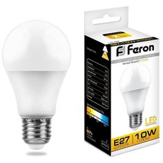 Лампа светодиодная Feron LB-92 Шар E27 10W 2700K (упаковка 10 шт)