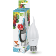 Лампа светодиодная LED-свеча НА ВЕТРУ-standard 7.5Вт 160-260В Е27 4000К 675Лм ASD 4690612004587 (упаковка 10 шт)