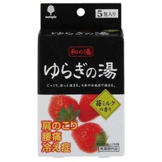 KIYOU Соль для ванн Горячие источники Аромат клубники со сливками, 125 г