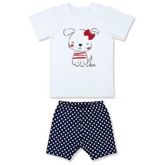 Комплект одежды LEO размер 104, белый/синий Лео