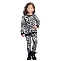 Комплект одежды Веселый Малыш размер 110, серый/оранжевый/черный