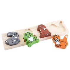 Рамка-вкладыш Томик Животные (451-1), 4 дет.