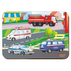 Рамка-вкладыш Woodland Спец автомобили (011405), 4 дет.