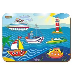 Рамка-вкладыш Woodland Корабли (011402), 6 дет.