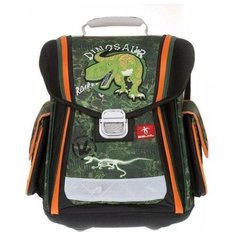 Belmil Ранец Sporty Dinosaur (404-5/442), зеленый/оранжевый