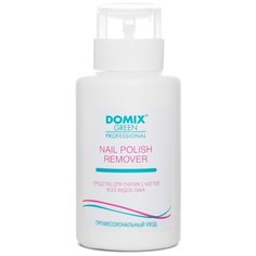 Domix Green Professional Nail Polish Remover With Aceton Средство для снятия всех видов лака с ацетоном 255 мл с дозатором