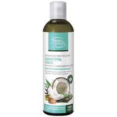 AROMA MANIA шампунь Ароматерапевтический восстанавливающий Кокос для сухих и поврежденных волос, 250 мл