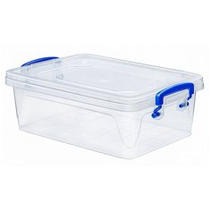 Elfplast Контейнер пищевой fresh box slim 0,6л, 10x17 см, прозрачный