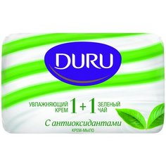 Крем-мыло кусковое DURU Soft sensations 1+1 Зелёный чай, 80 г