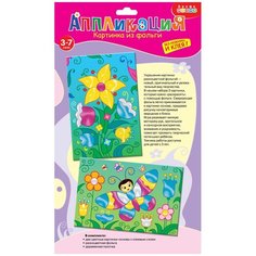 Дрофа-Медиа Аппликация из фольги 2 в 1 Бабочка. Цветы (3300)