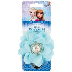Заколка клик-клак Daisy Design Frozen - Холодный цветок голубой