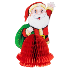 Фигурка SNOWMEN Дед Мороз с елкой складной 25 см (Е92217) красный