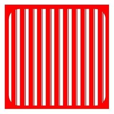 Прихватка Мультидом Полоски 17x17 см красный