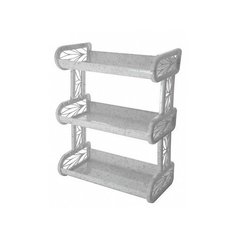 Полка навесная трехсекционная "BranQ", мраморный