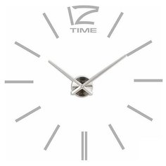 Часы самоклеящиеся 3D "Time", цвет: серый Эврика
