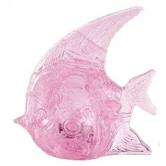 Головоломка 3D "Рыбка", цвет: розовый, 19 деталей Eureka