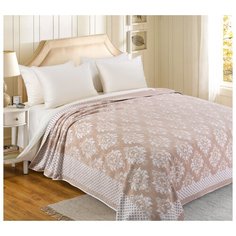 Покрывало махровое "Версаль", 220х200 см (цвет: бежевый) Текс Дизайн